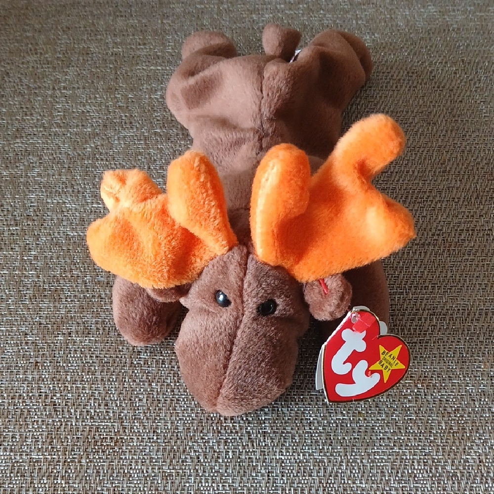 Vintage TY Chocolate, The Moose Beanie Baby